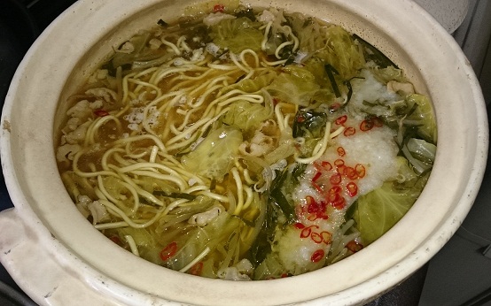 出来上がりお鍋