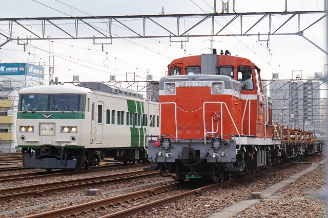 EF64 1053牽引 長野ロングチキ工臨 & 185系 訓練運転6