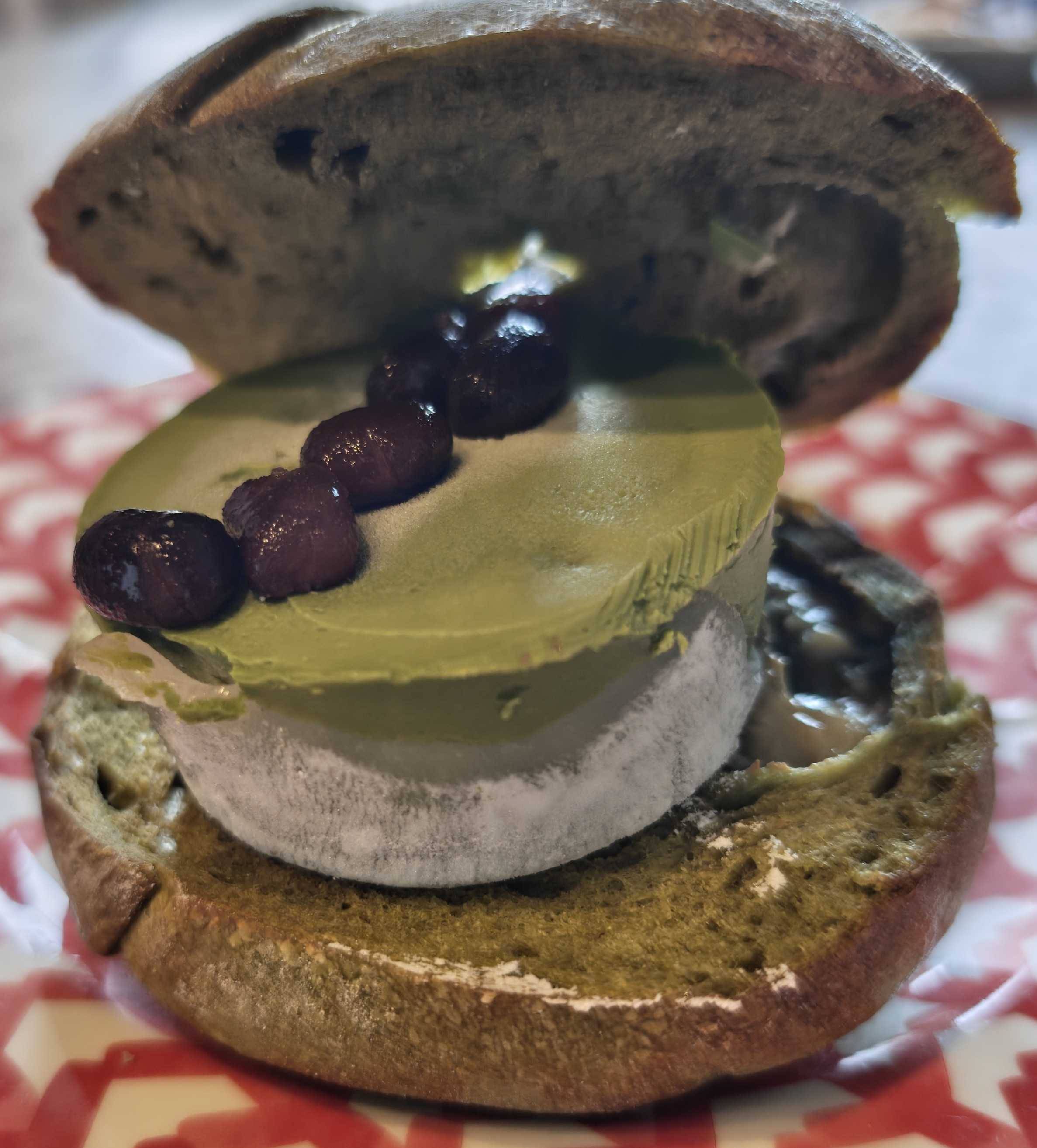 愛知県新城市　チコスベーグル　通販　浮雲抹茶あずき