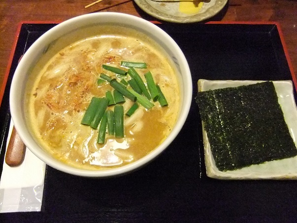 鐘庵静岡駅前店の特製カレーうどん１