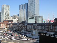 テラスから見た東京駅
