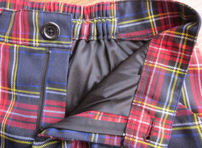 チェックテーパードクロップドパンツ 2800円 全品送料無料キャンペーン中 amscloset3.JPG