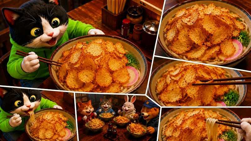 ゴボ天うどん 極薄チップ型
