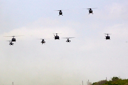 Japanese Military Helicopter. Ninja. OH-1 