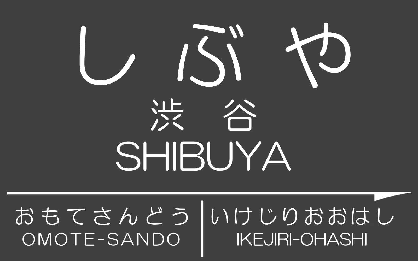懐かしの東京急行電鉄駅名標 1980年代風 | 花見友紀の「鉄道の