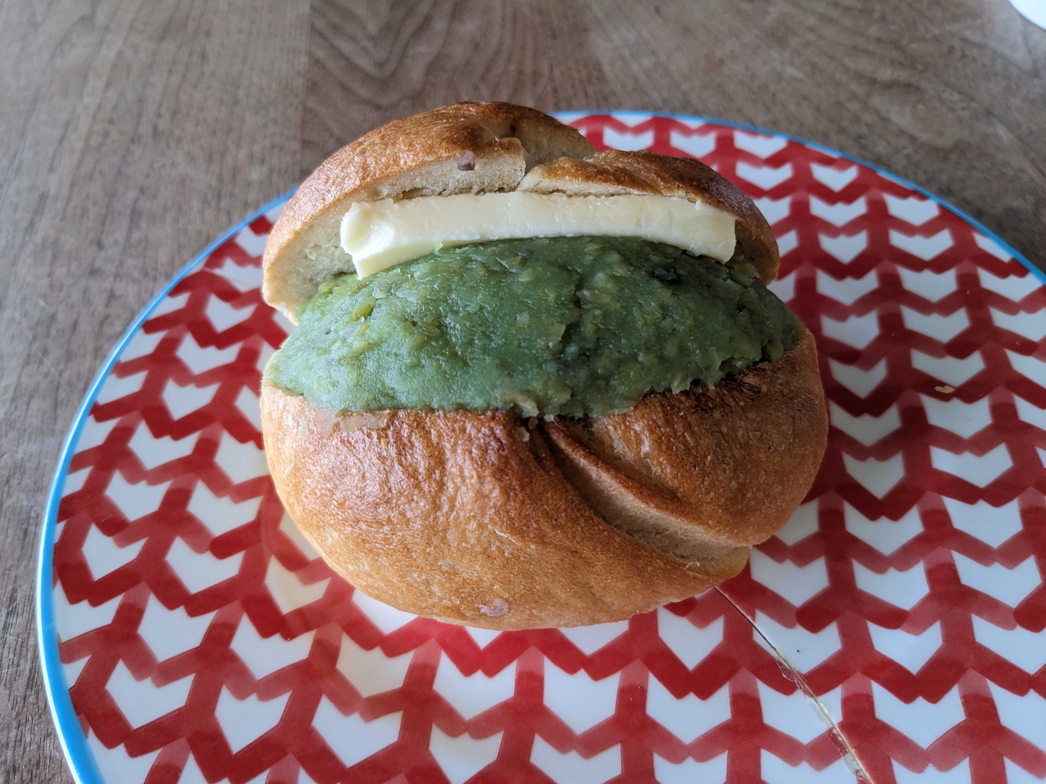 下田流の通販　春よ恋プレーンベーグル　あんバターサンド　ずんだあんver