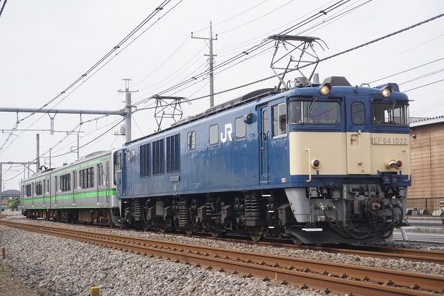 EF81 139牽引 小田急4000形 大宮入場 & EF64 1032牽引 E127系 V13編成 長野配給3