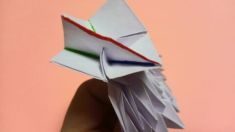 おりがみ備忘録 孔雀 行程56 58 Origami Off And On たまには折り紙 楽天ブログ