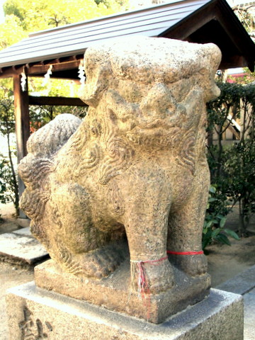 菅原神社・狛犬　吽形