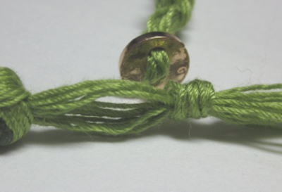 スパイクスタッズブレスレット グリーン 280円 メール便込Rutile3.JPG
