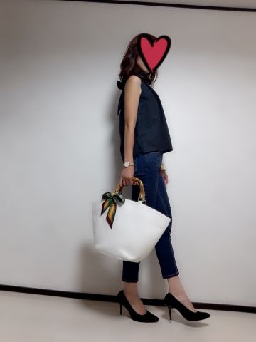 しまむらデニム 後ろリボンがキュートなトップスでプチプラアラフォーコーデ りさ1054のブログ 楽天ブログ