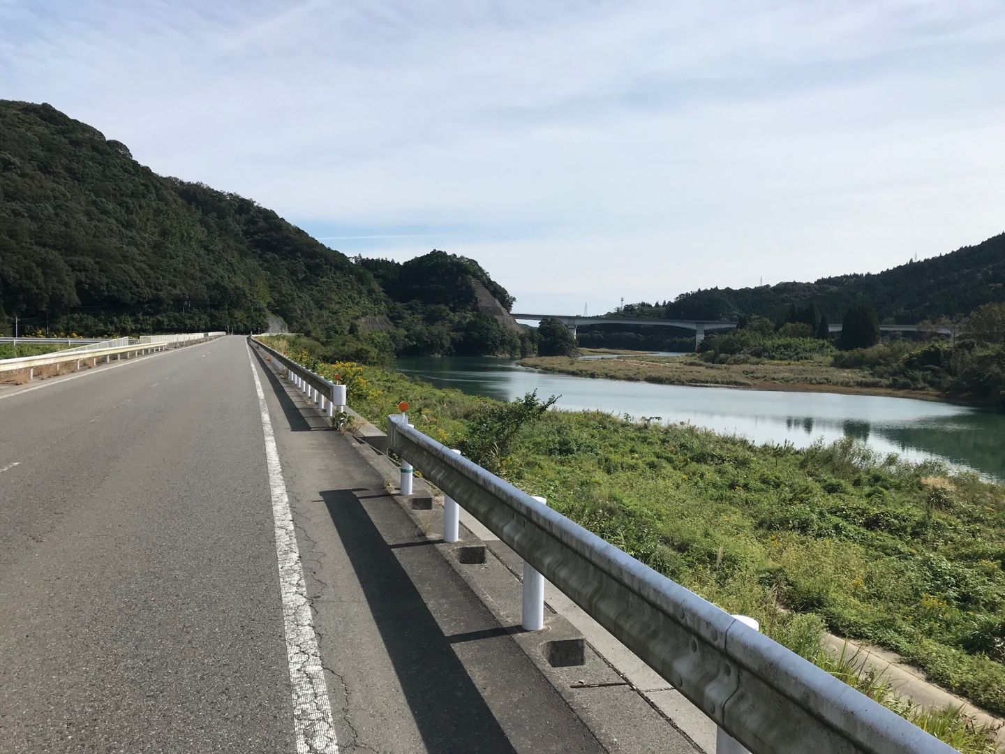 国道10号線 自転車