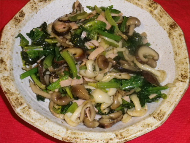 ほうれん草キノコ炒め309.jpg