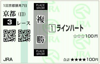 ラインハート(140119)複勝