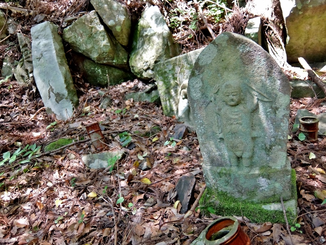 熊野古道　富田坂　庚申塔　世界遺産