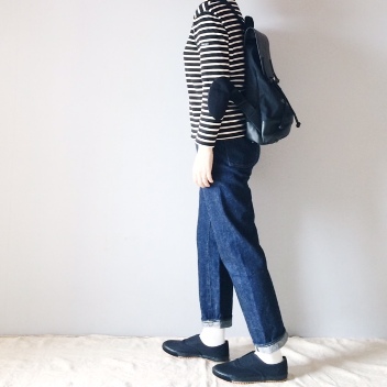 10月6日のコーデ Saint James Yaecaデニム たび時代シューズなど 受注会 Chaussermukava新色ダークネイビードクターシューズなど気になるものpick Up Comfortable Days 楽天ブログ