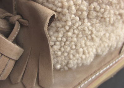 MAISON DE REEFUR 牛革×ベビーラムブーツ ベージュ 22.5cm 42000円→50%OFF 21000円 送料込ZOZOTOWN9.JPG