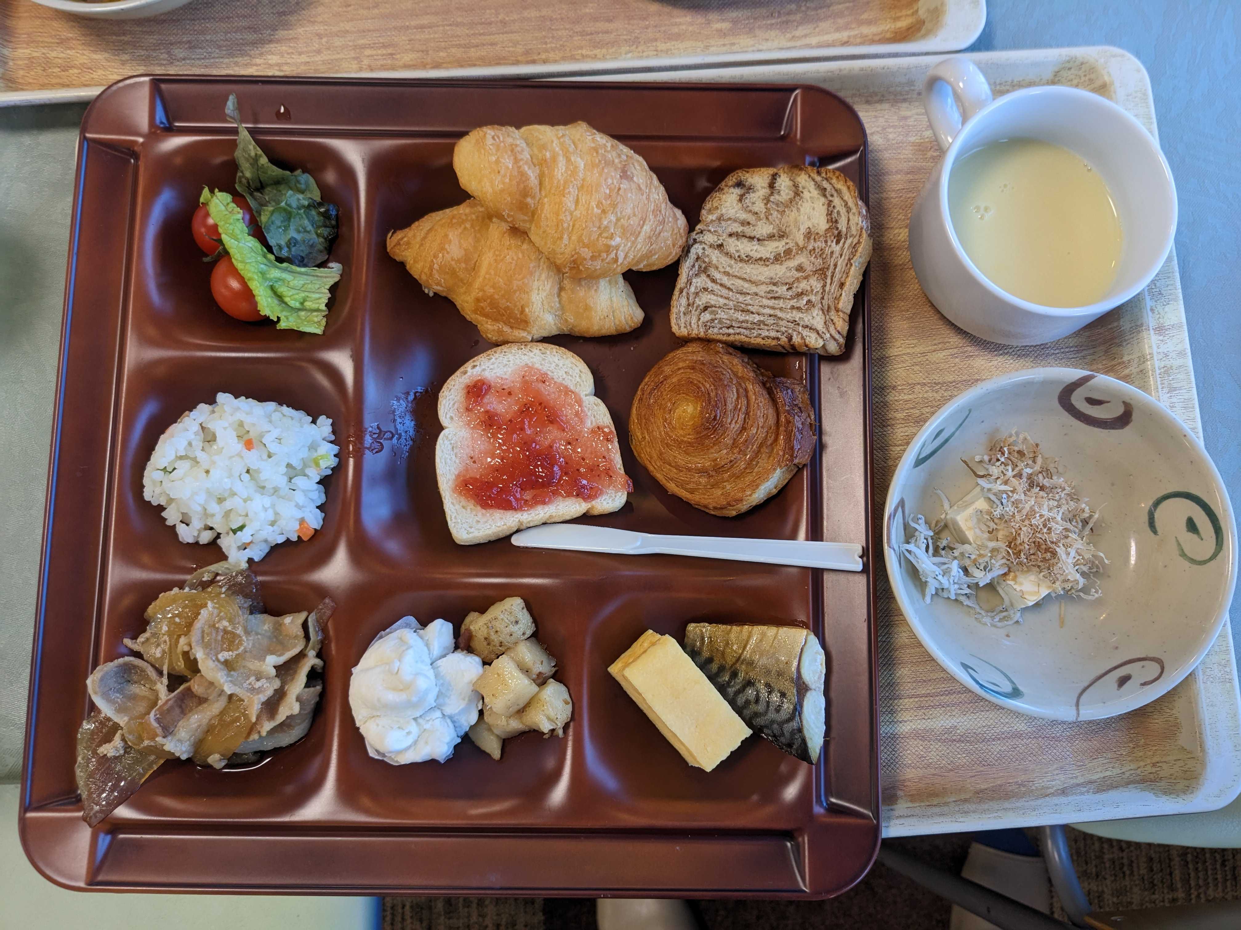 白樺高原ホテルの朝食ビュッフェ