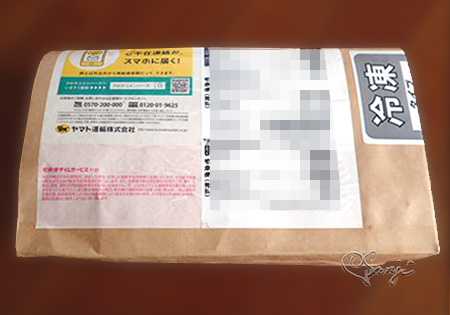 博多の石畳(ケーキ)が届いた時の梱包の様子
