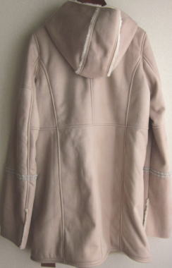 UNGRID 刺繍フェイクムートンロングコート ピンク M 18900円→50%OFF 9450円→クーポン使用で9350円 送料込ブルーロータス2.JPG