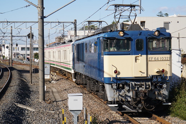 EF64 1032牽引 107系 廃車回送 & EF65 2139+タキ2