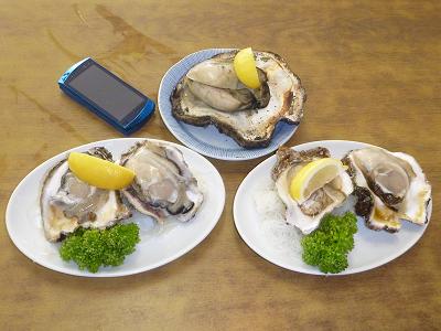 恋路ヶ浜 石橋亭 ジャンボ岩牡蠣