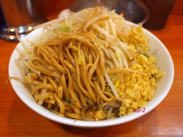 20150201野猿モーニング 小ラーメン髑髏 しょうが 豚抜き2.jpg