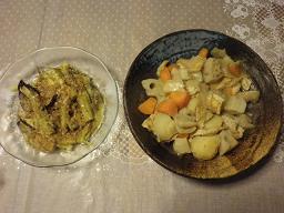 焼き茄子レンコン煮物810.JPG