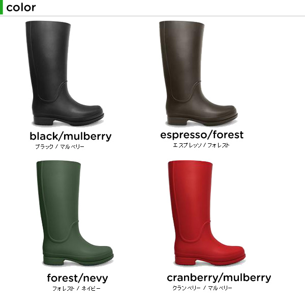 crocs【クロックス】Wellie Rain Boot W/ウェリー　レインブーツ　ウィメンズ2