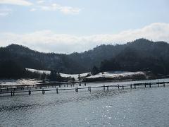 積雪でクローズしたゴルフ場