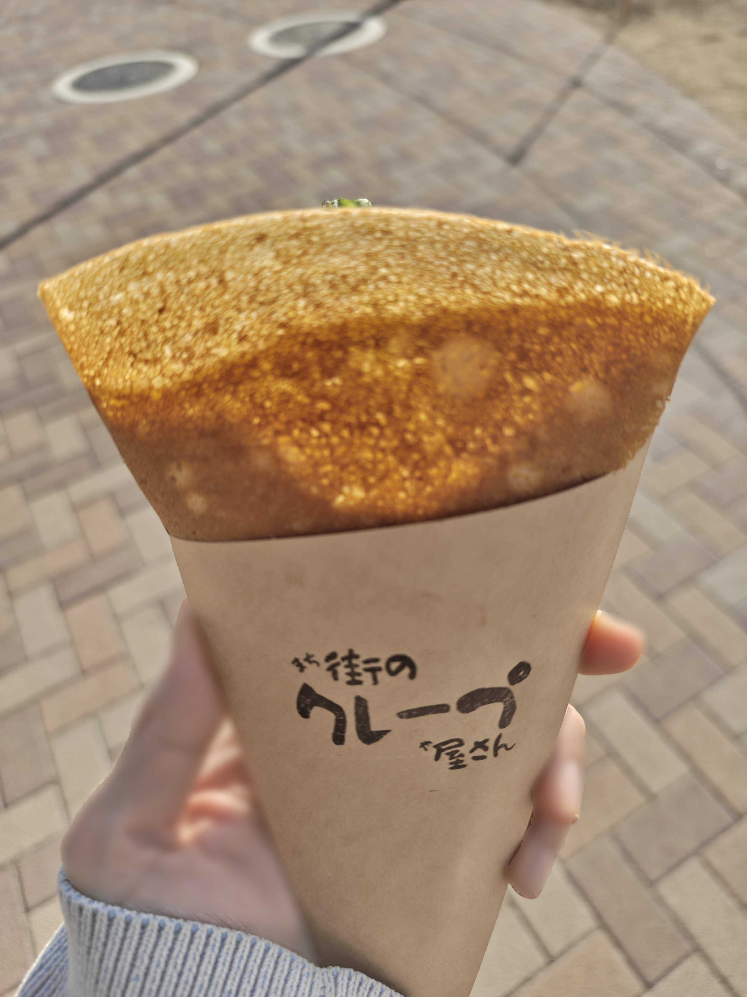 千葉公園のイベントにて　街のクレープ屋さん　お食事クレープ　鶏ハム野菜