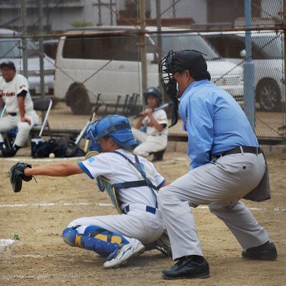 長男試合