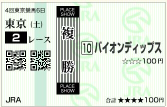 バイオンディップス(141025)複勝