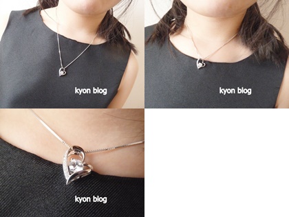 jewery castle オープンハートネックレス
