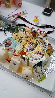 9歳の誕生日はにゃんこ大戦争ケーキ Hanaの事情 楽天ブログ