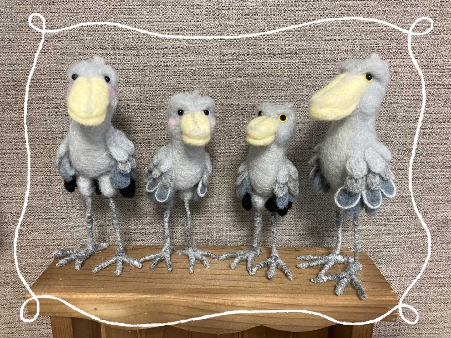 ハシビロコウぬいぐるみ。掛川花鳥園ふたばちゃん。特大サイズ