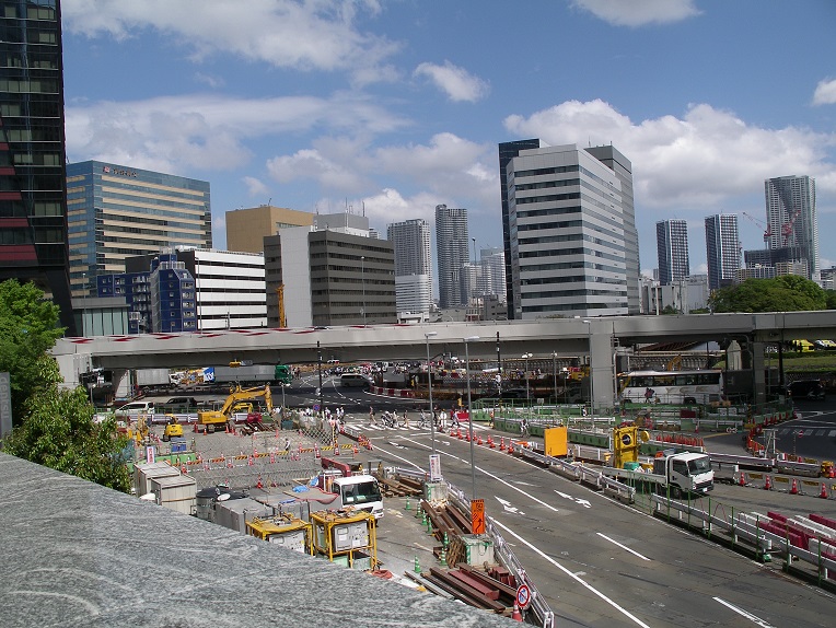 シオサイト ペデストリアンデッキからの眺め