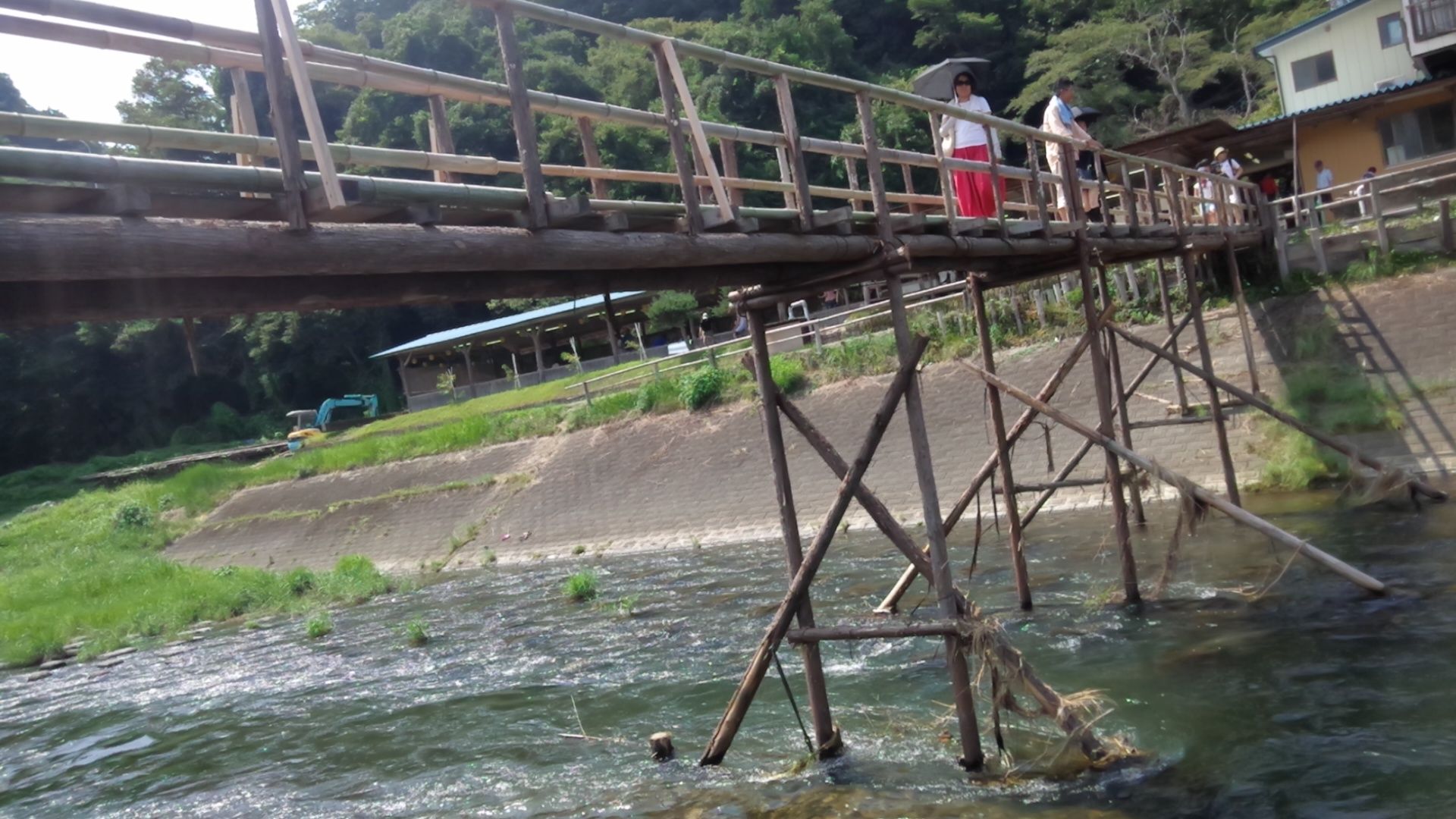 8 18 スパイク散歩 7 茂木町大瀬 大瀬のやな ばくんと愛犬スパイク 楽天ブログ