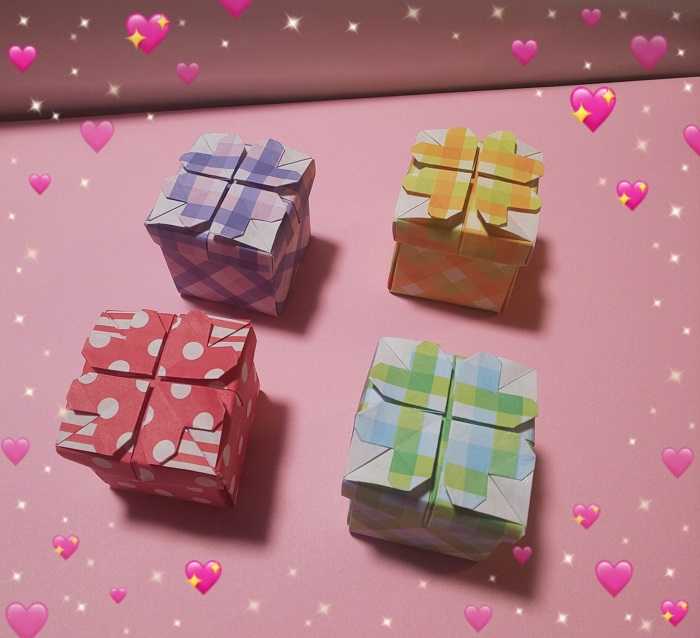 折り紙で作るクローバーのプレゼントボックス わたしの楽しみ 楽天ブログ