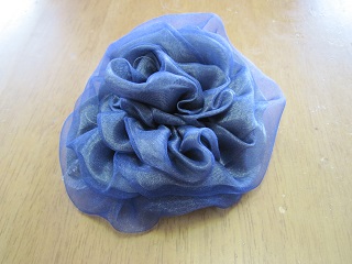 青バラコサージュ小