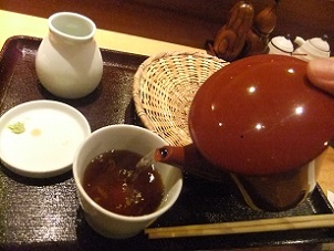 千住仲町・蕎麦こみやのそば湯