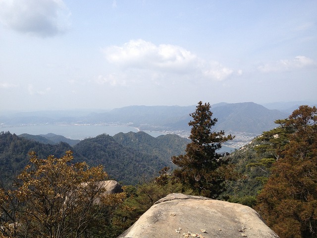 弥山山頂からの景色