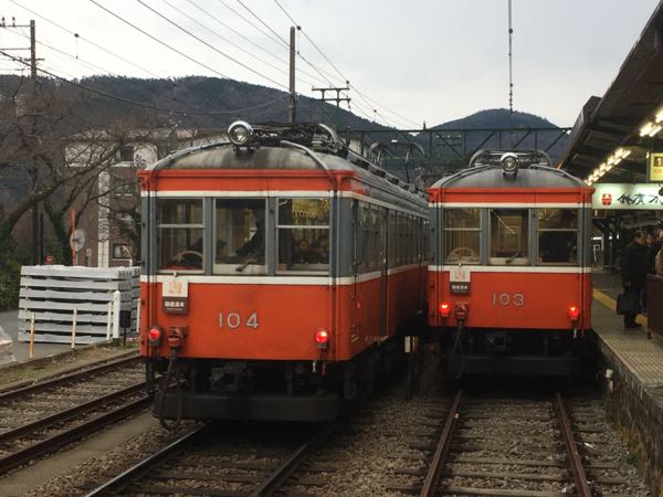 鉄道スケッチ】箱根登山鉄道の吊り掛けモーター車「サンナナ編成
