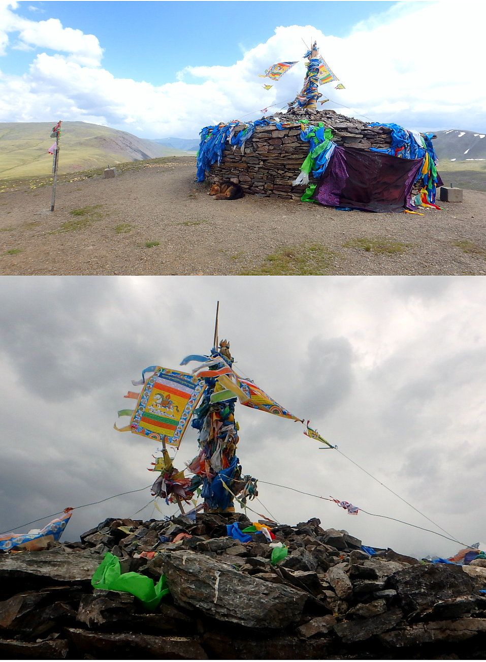 モンゴル最西端アルタイ山脈トレッキング 10 オボーのある丘からタバンボグド連山を一望 楽天版じぶん更新日記 楽天ブログ