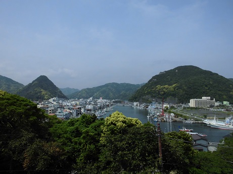 下田公園から見た海