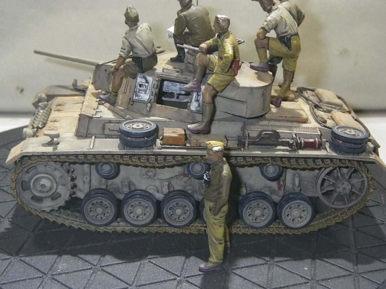 2018_1119ﾀﾐﾔ 1／35 ﾄﾞｲﾂIII号戦車L型 ﾛﾝﾒﾙ野戦指揮ｾｯﾄ(30)END