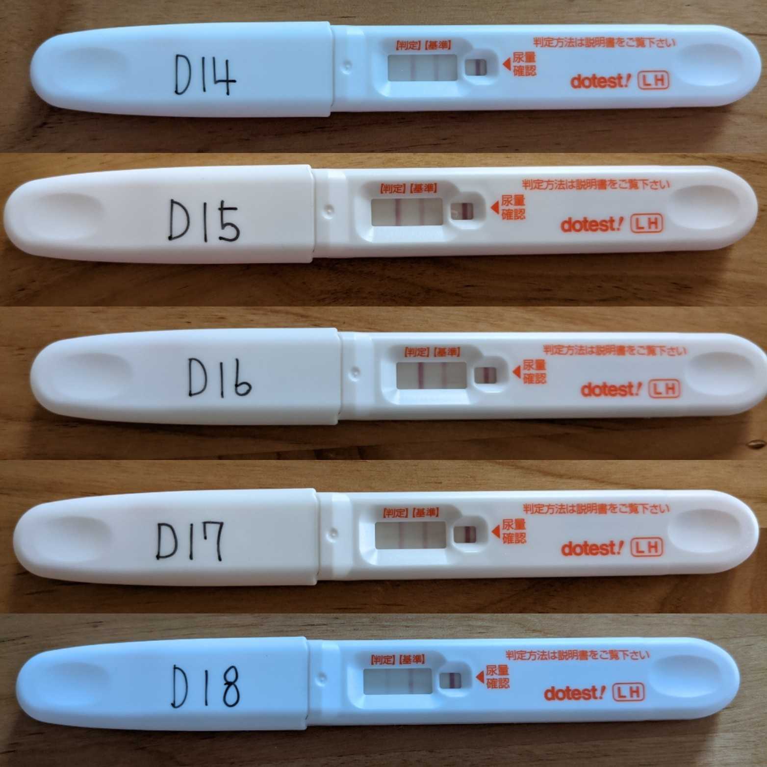 D18 排卵検査薬画像まとめ 妊活ときどき日常 楽天ブログ