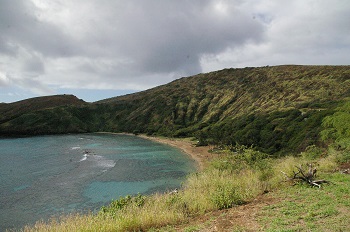 ハナウマ湾の全景