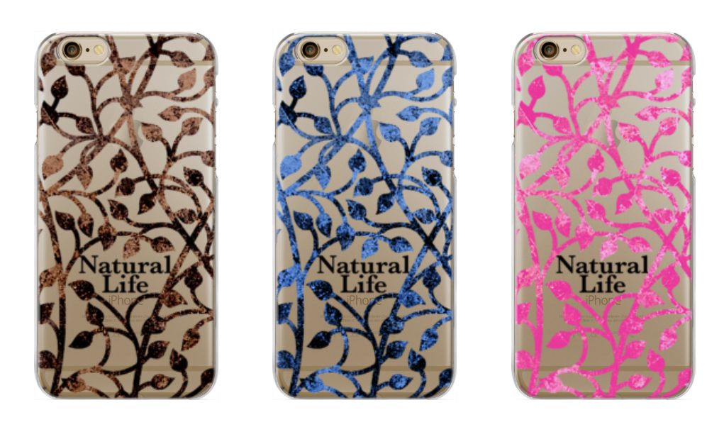 アラベスク模様の携帯カバー