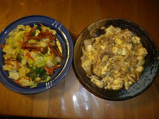 野菜炒め　味噌豆腐827.JPG